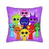 Sprunki Cartoon Anime Square Pillow Cases Cushion Covers Novelty Zipper Decor Pillowcover For Car 18"