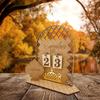 20X15X1CM Ramadan Advent Calendar Wooden Ramadan Countdown Calendar For Home Islamic Muslim Party Decor DIY Eid Mubarak Ornament