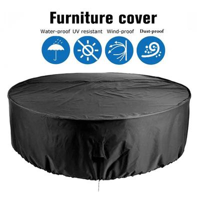 Housse de Foyer Rond Brasero Housse de Poêle Imperméable Coupe-Vent Protection Solaire Pour Ensembles de Meubles de Jardin d'Extérieur Muebles De Jardín