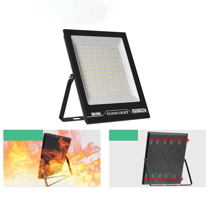 Led Flood Light Ip67 Waterproof High Brightness Outdoor Lighting Spotlight With Adjustable U-shaped