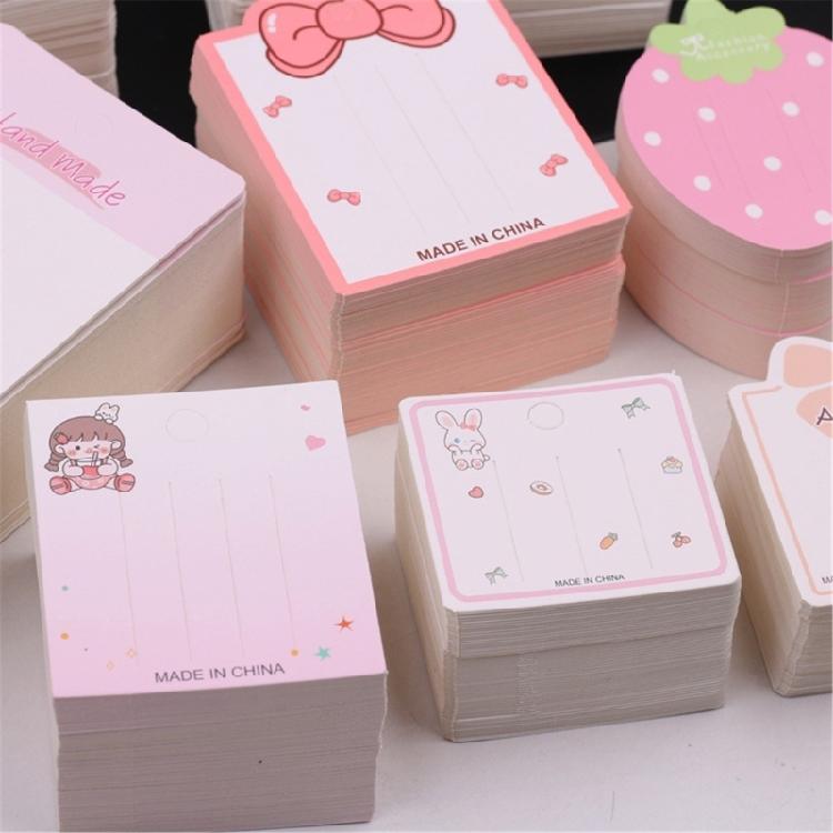 100Pcs Multipurpose Hairpin Display Cards Hairpins Holder Paper Cards for Hair Accessories Small Ornaments Organization