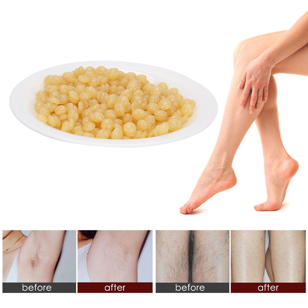 500g Hair Removal Wax Bean Body Hair Removal Wax Bean for Face Leg ArmpitHoney Color
