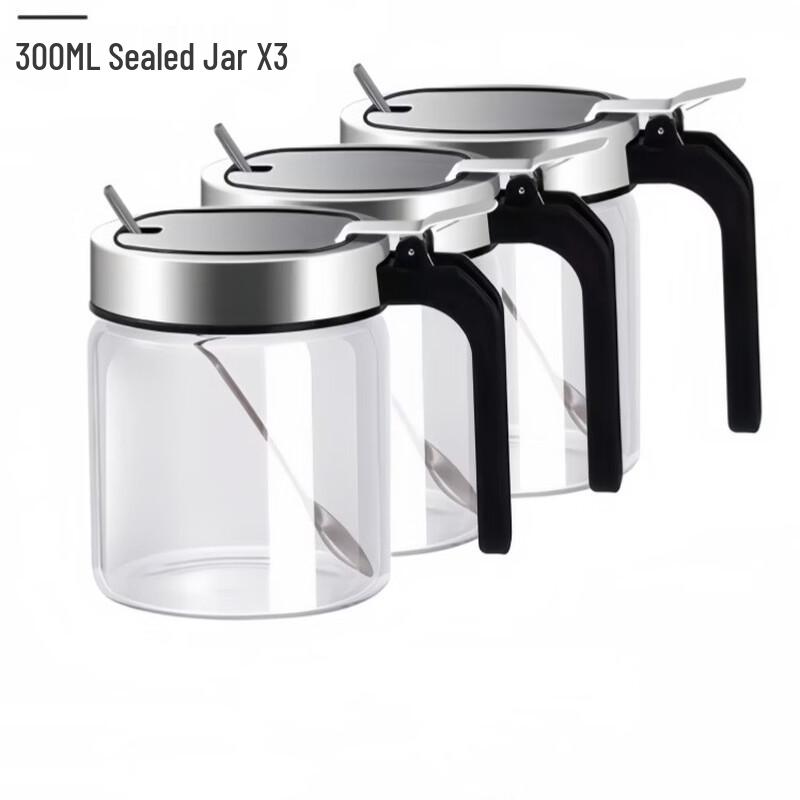MODX Stainless Steel Glass Salt & Seasoning Jar
