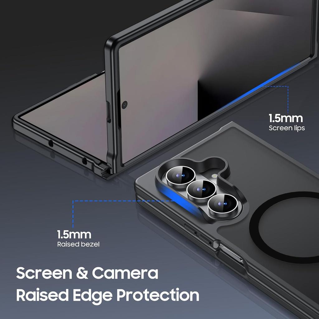 Suitable for Samsung ZFold8Ultra magnetic phone case with matte texture, anti-drop protective cover zflip 30% off foldable soft 6