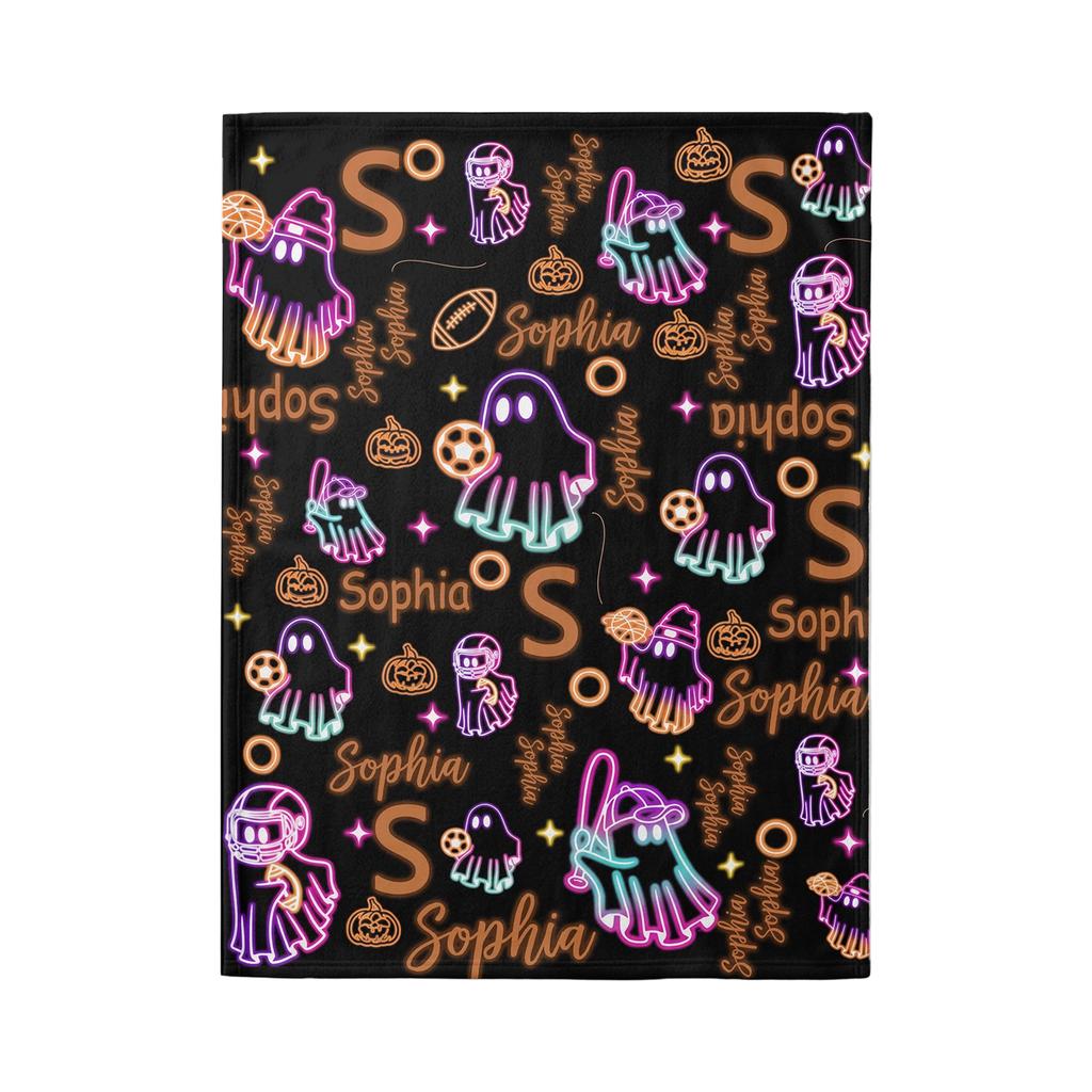 Halloween Blanket for Couch and Bed, Cozy Throw for Fall Home Decor