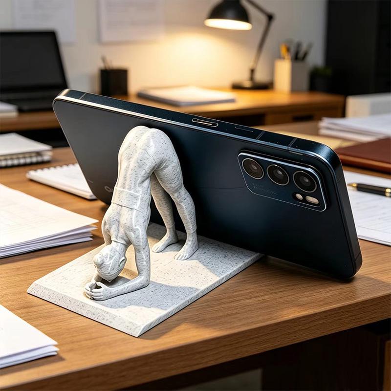 Multifunctional Desktop Phone Holder & Storage Bracket for Yoga or Relaxation
