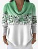 2025 European & American 3D Digital Print Loose Knit Sweater for Autumn & Winter