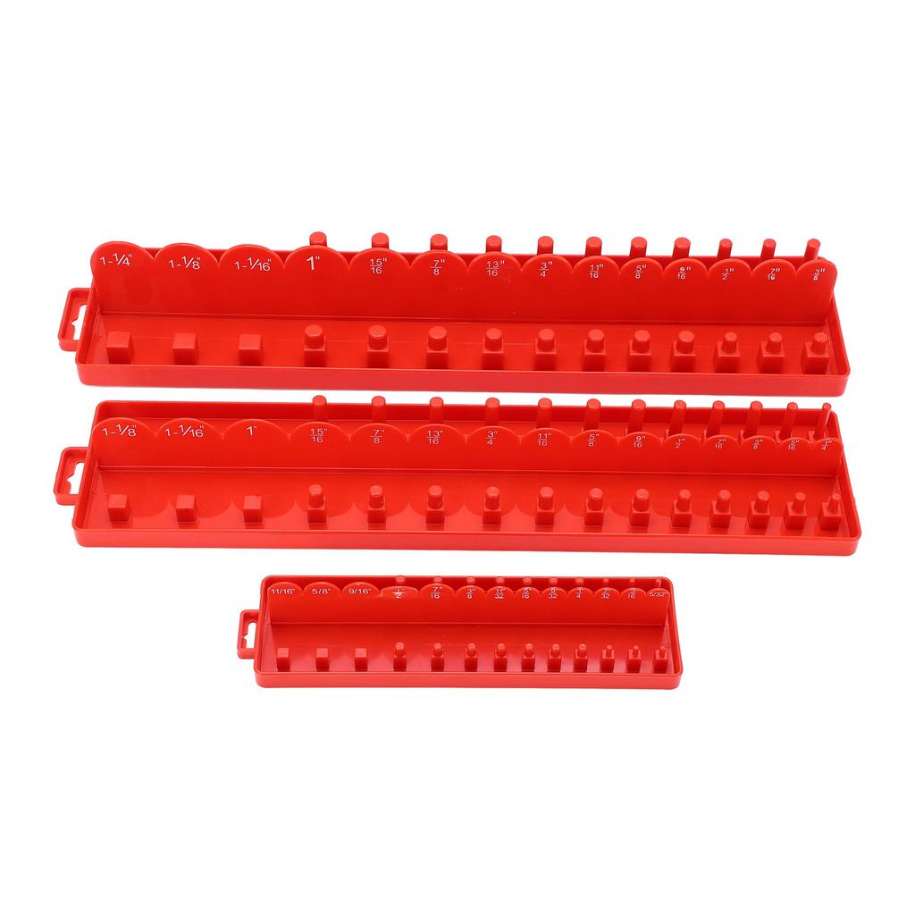 3ks Sada organizérů na nástrčné klíče Multifunkční úložný prostor pro nástrčné klíče do dílenského kufříku pro opravy aut