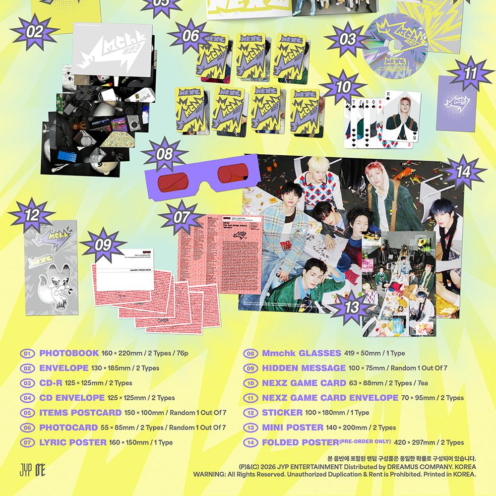 NEXZ The 2nd Single Album - Mmchk (Umm…ver. / Chk! ver.)
