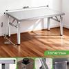 Stainless Steel Folding Table For Home Bbq Kitchen Food Prep Outdoor Bench Table Foldable Dining Table Portable