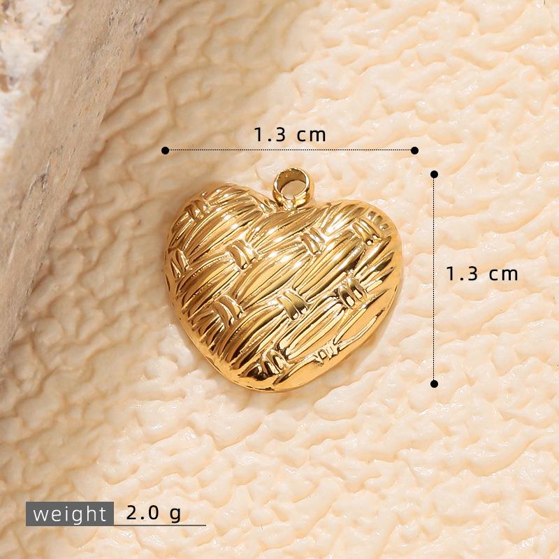 Vergoldete minimalistische Herzohrringe - Rostfreier Stahl Retro-Stil Damenschmuck