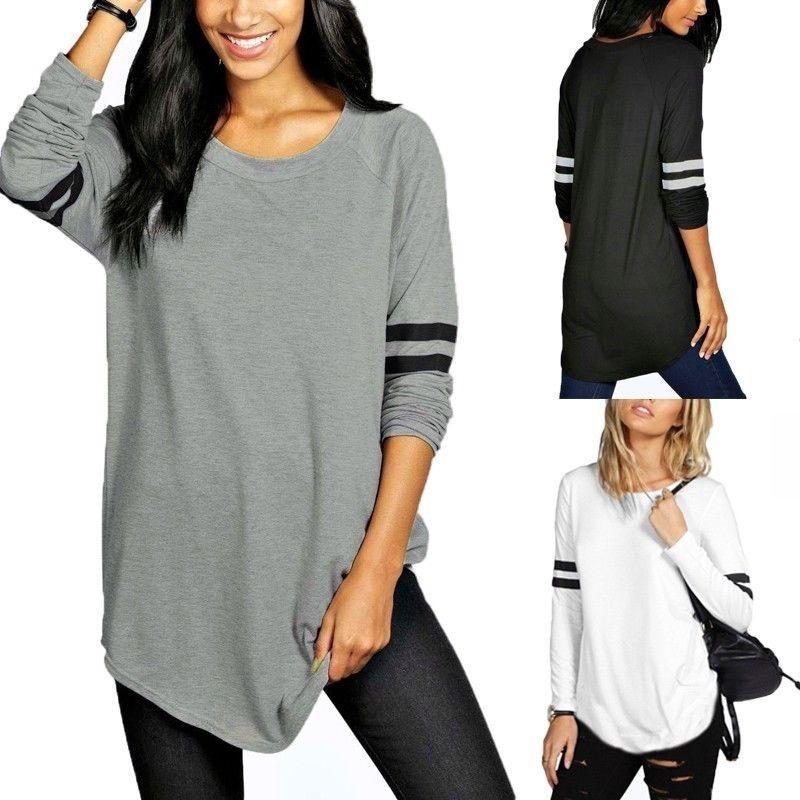 Premium Quality Stripe Trim Baseball Jersey Tops For Women In Versatile Colors