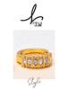 French Retro Fashion Zircon Hoop Earrings