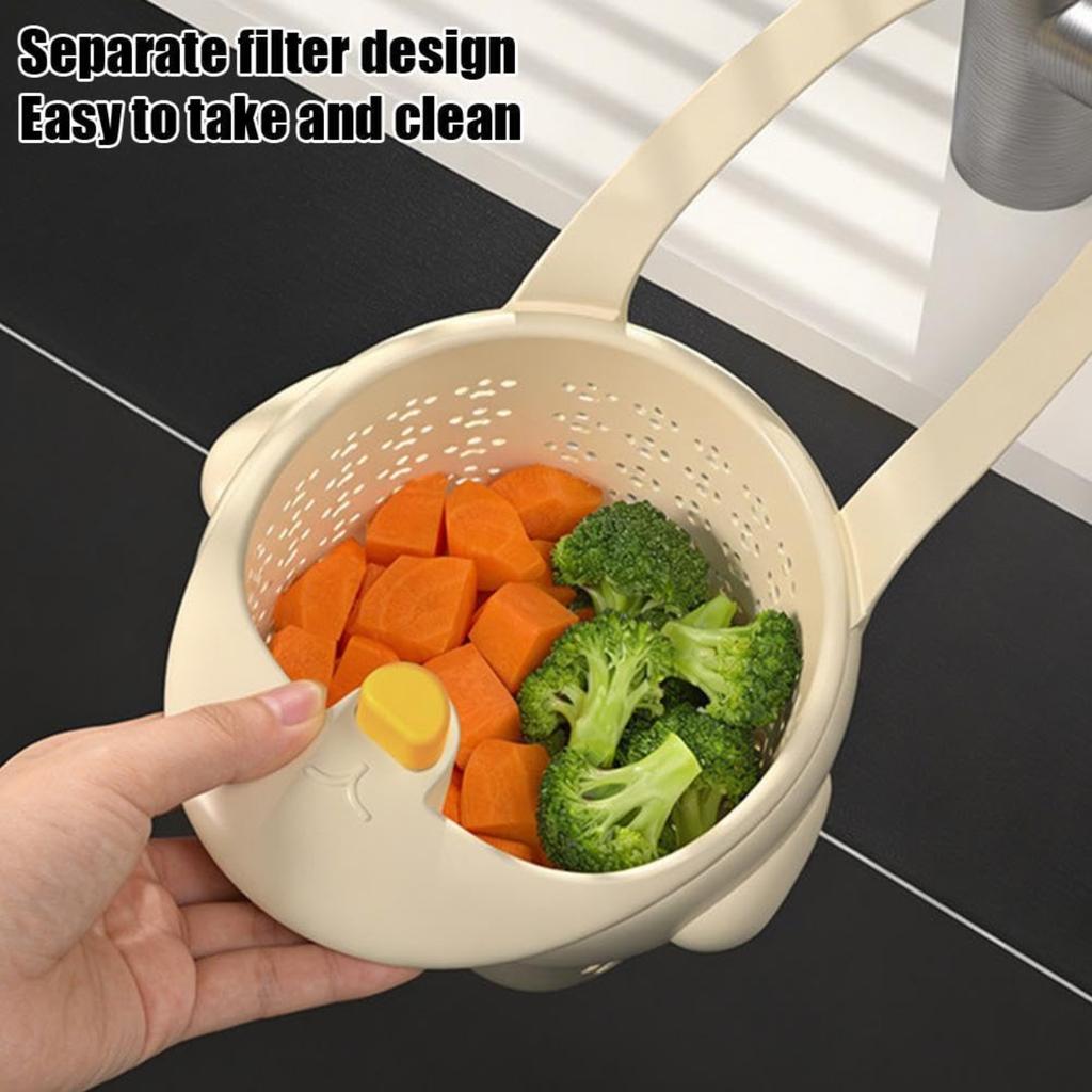 Kitchen Sink Strainer Hanging Basket - Multifunctional Food Waste Collector for with Fine Mesh Filter