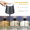 2400mAh Simple LED Rechargeable Touch Table Lamp Three Colors Bedside Creative Ambient Light Bar Outdoor Decoration Night Light