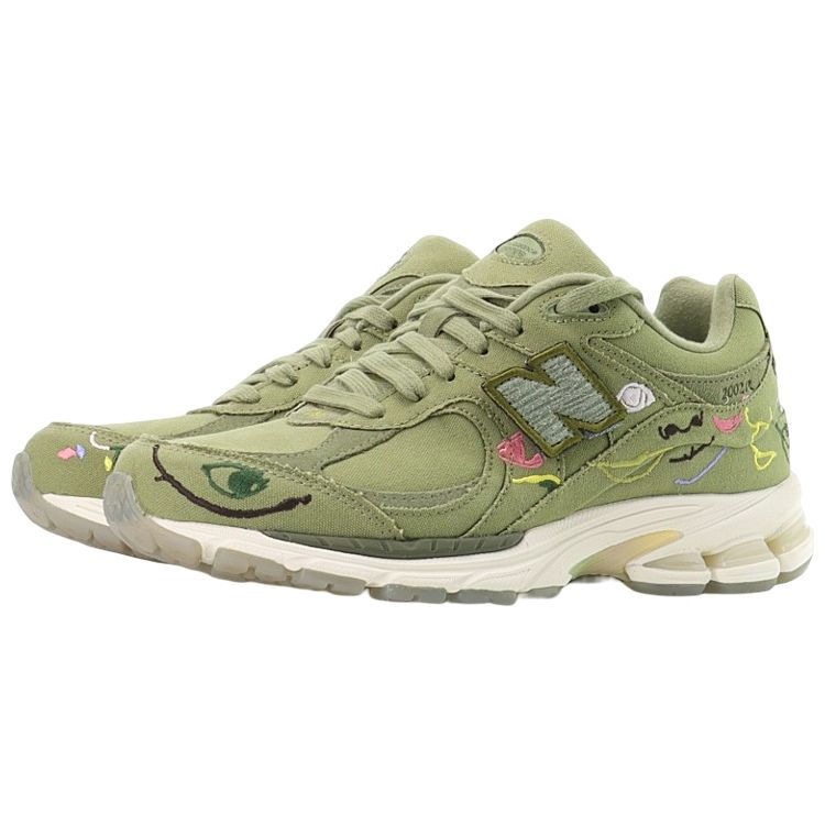 Bryant Giles X New Balance 2002R What Now? Unisex Sneakers Green Iguana Capulet-Olive M2002RAG