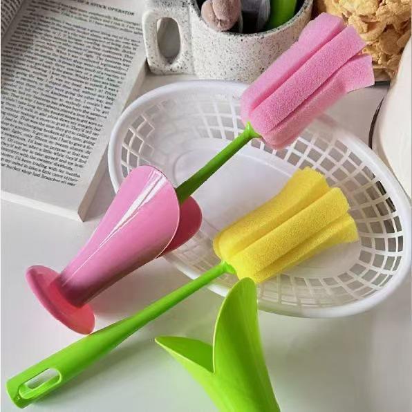 Tulip Detachable Cup Cleaning Brush with Replacement Sponge Head