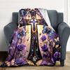 1pc Cross Ornament Blanket - Perfect Gift for Birthdays, Christmas & Halloween- Soft, Warm & Versatile yy250909082
