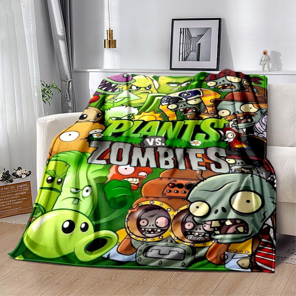 Plants vs. Zombies blankets Suitable for sofas, travel, living rooms also a good gift for friends and family Suitable for all seasons.