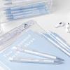 5 Stück Einziehbarer Gelstift 0,5 MM Schwarze Tinte Schnelltrocknend Ergonomischer Griff Gelstift Büro Schreibwerkzeug für Tägliche Notizen