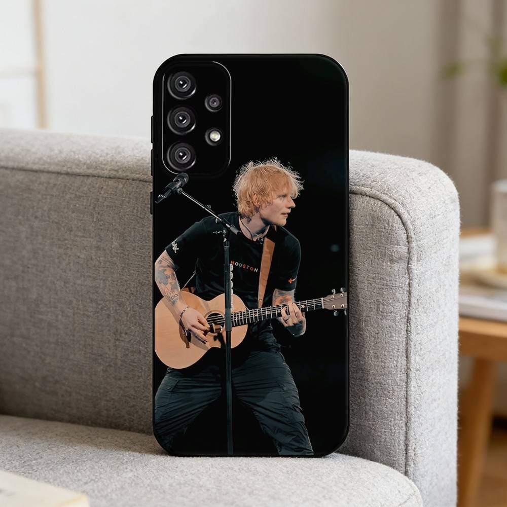 S-Singer E-Ed Sheeran Phone Case For Samsung S25,S24,S21,S22,S23,S30,Ultra,S20,Plus,Fe,Note,10,9,5G Black Cover
