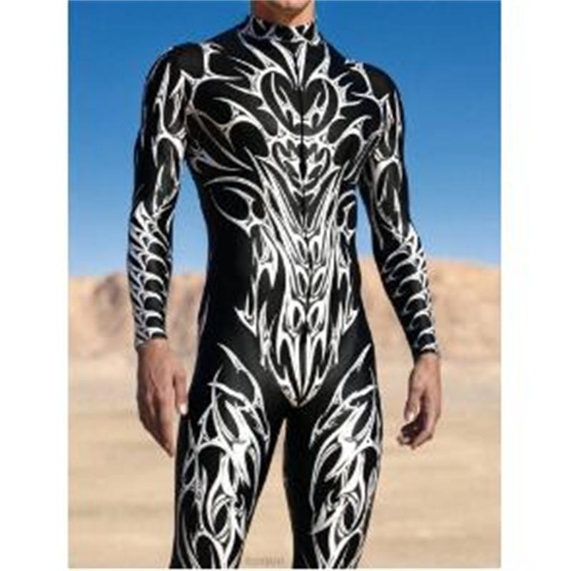 Unisex Gothic Network Jumpsuit Adult Punk Bodysuit Halloween Zentai Suit Festival Party Morphsuit Rave Outfits Aerial Yoga Dress