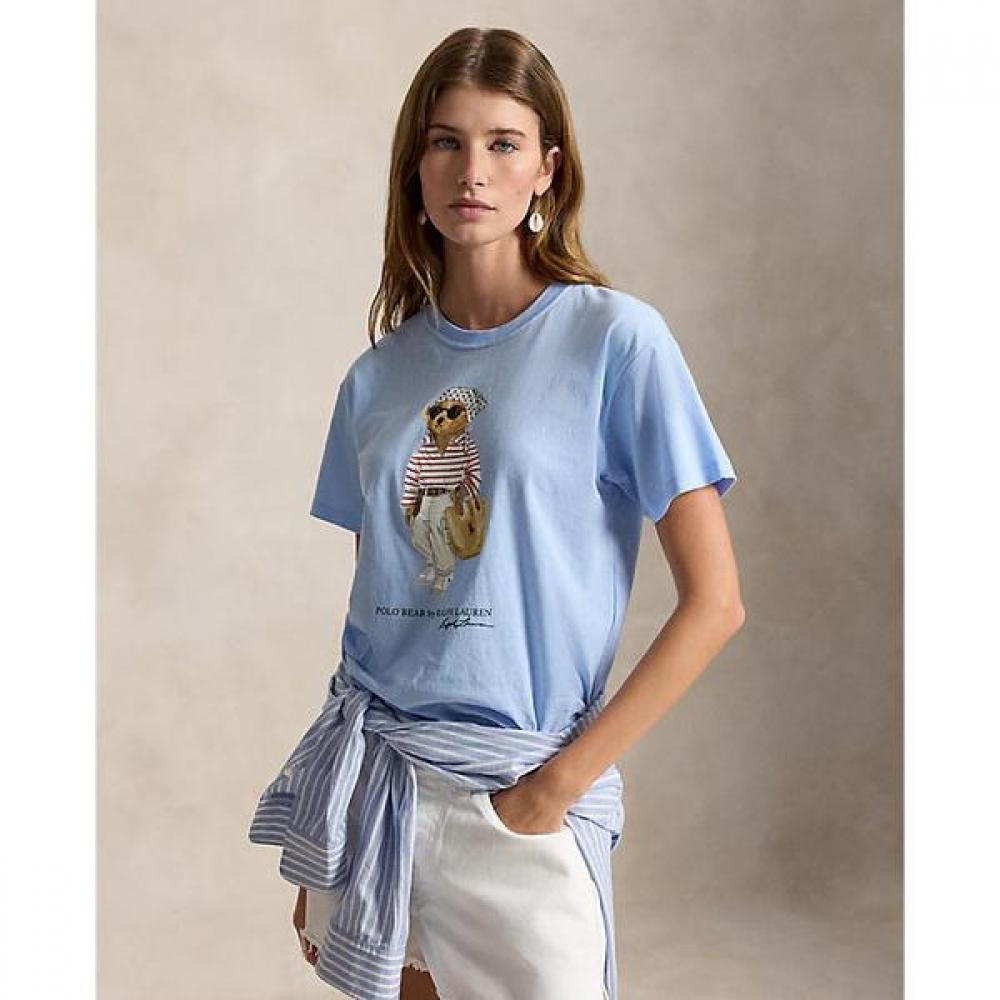 Polo Ralph Lauren Women S Polo Bear CoTTon jerSey T ShirT Wmpoknincu21287400 XS