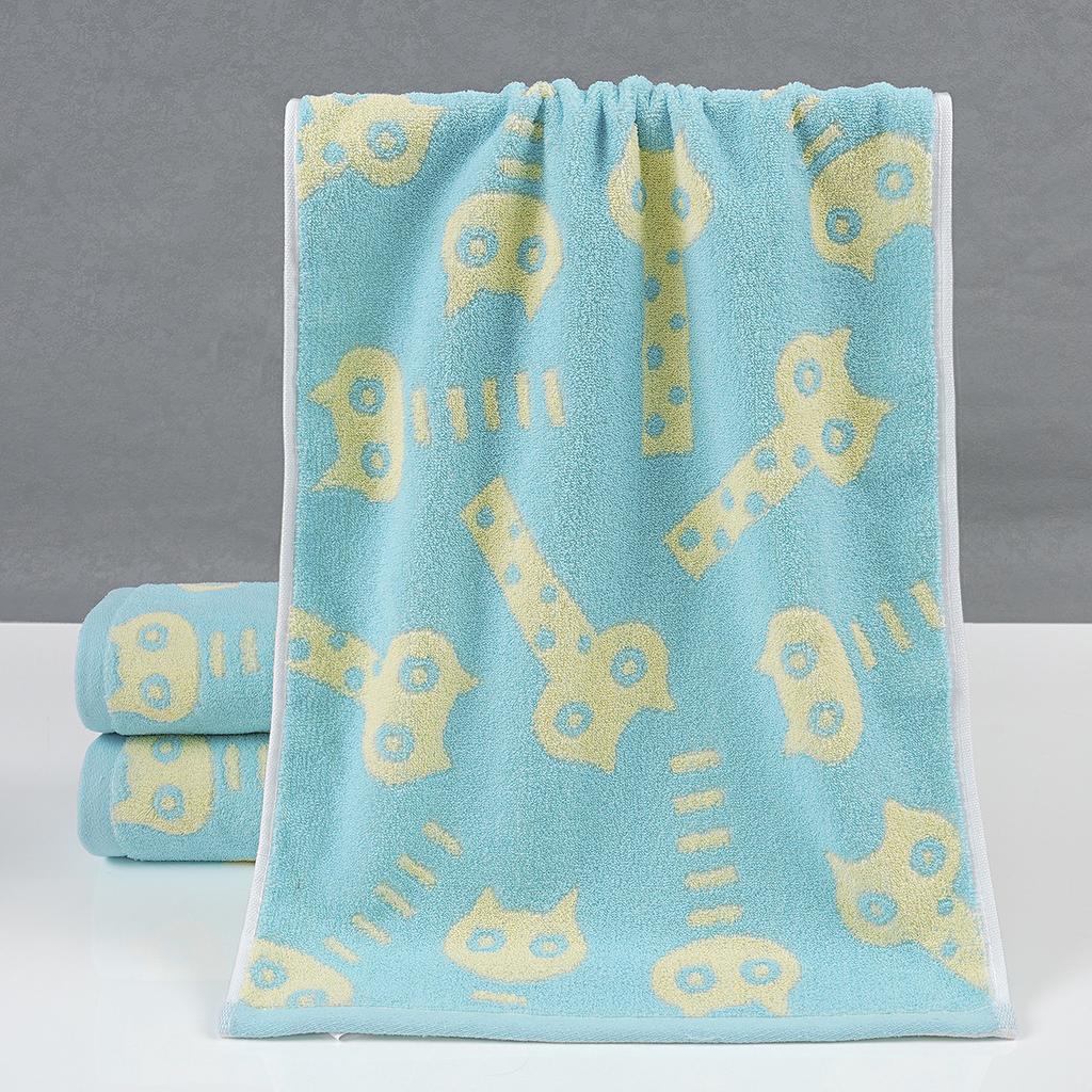 Color yarn pure cotton towel cartoon face wash absorbent towel cotton household wedding