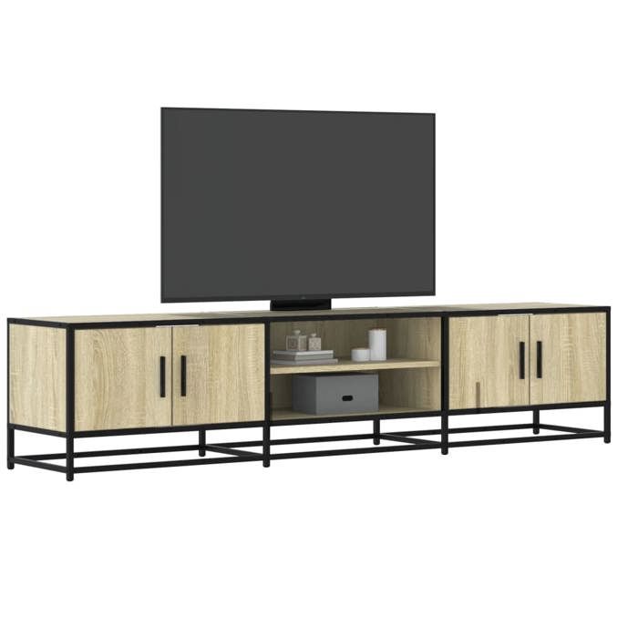 VidaXL TV Cabinet Sonoma Oak 180x35x41 Cm Engineered Wood, TV Stand, TV Sideboard, Multimedia Cabinet, TV Bench, Furniture 3300776