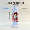 1PC Cartoon Firefighter Hero 750ml Color Plastic Sports Water Bottle Leakproof Flip Straw Lid Suitable for Sports Office Home Use