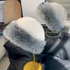 New Plush Mongolian Hat Women's Autumn and Winter Cold and Warm Northeast Basin Hat Ear Protection Hat Fox Hair Bucket Hat