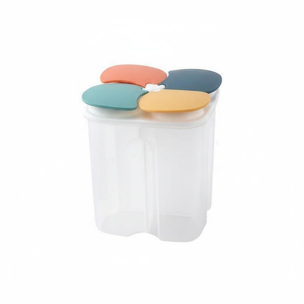 Sealed Food Storage Container Dustproof Divided Food Storage Container Multi-Compartment Pantry Canister Large Capacity