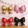 29 Inch Giant Bow Balloon Large Aluminum Foil Balloons for Birthday Party Bachelorette Bridal Engagement Wedding Anniversary Supplies
