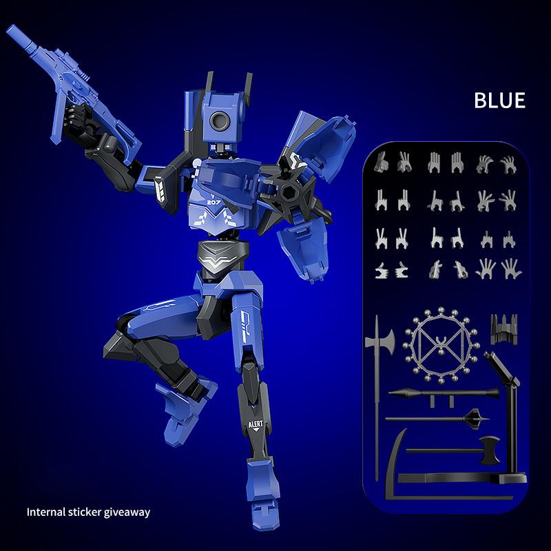 Mech T13 Action Figure Titan 13 Action Figure Dummy Lucky 13 Action Figure 3D Printed Multi-Jointed Movable Nova Action Figure