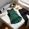 Workout Tank Top For Women With Side Slits Polyester Fabric For Yoga And Running