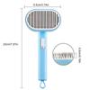 Cat Grooming Brush Self Cleaning Slicker Comb For Indoor Cats Shedding Pet Grooming Brush For Cats And Dogs Cat Brushes For