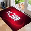 Soft Floor Carpet Nottingham Forest Football Pattern Area Rug Decorative Mat For Home Room Decoration