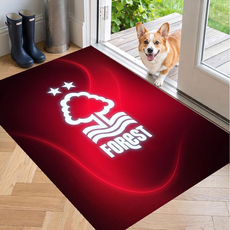 Soft Floor Carpet Nottingham Forest Football Pattern Area Rug Decorative Mat For Home Room Decoration