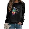 Women Casual Printing Long Sleeve Sweatshirt Pullover Shirts Top Blouse