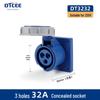 Second Gen IP67 Industrial Aviation Socket Connector 16A/32A, 3-Core/4-Core/5-Core, Non-Explosion-Proof