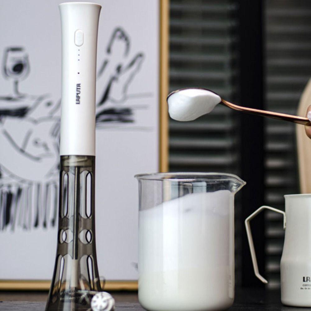 3 Gear Speed Electric Milk Frother USB Rechargeable Egg Beater Mini Foam Mixer  Baking
