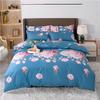 Romantic Peony Floral Duvet Cover Set Reversible Shabby Flower Comforter Cover with 2 Pillowcase Vintage Farmhouse Bedding Set