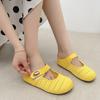 Baotou half slippers women's summer outer wear new fashion bohemian inner height increase niche hollow sandals