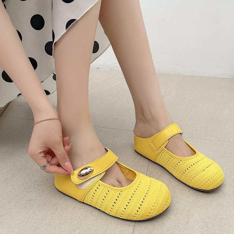 Baotou half slippers women's summer outer wear new fashion bohemian inner height increase niche hollow sandals