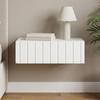 Wall Mounted Side Table White 59 x 34.5 x 17 cm