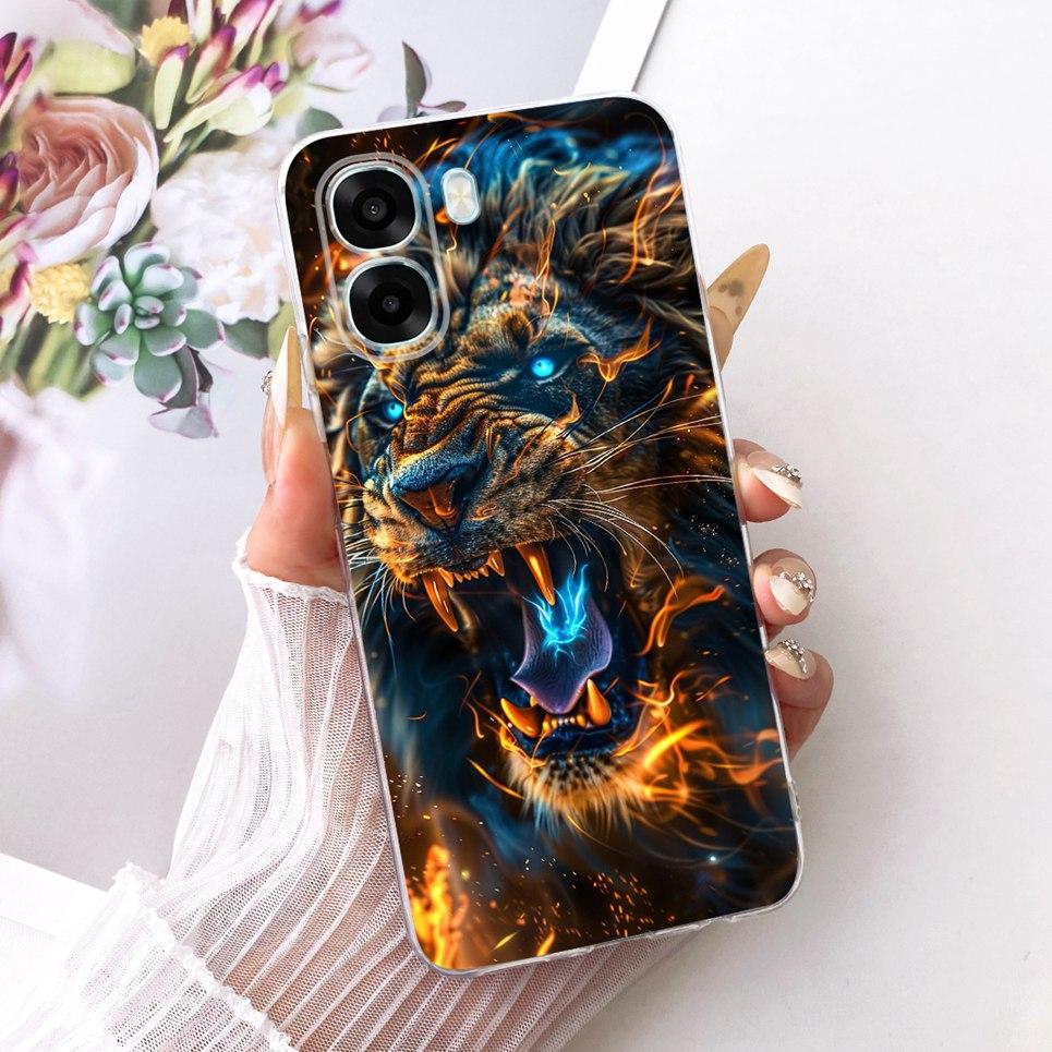 Cartoon Animal Cool Dragon Chinese Loong Painting Casing For Oppo A6x A6t 4G 5G a6x India A6T Pro Phone Case Soft Clear Silicone
