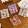 100Pcs/Lot Cute Girls Hair Accessories Rubber Hair Bands Fashion Colorful Elastic Hair Ties Rubber Bands Daily Festival Gifts