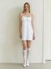 Kinder Baby Romance Ribbon Dress - White