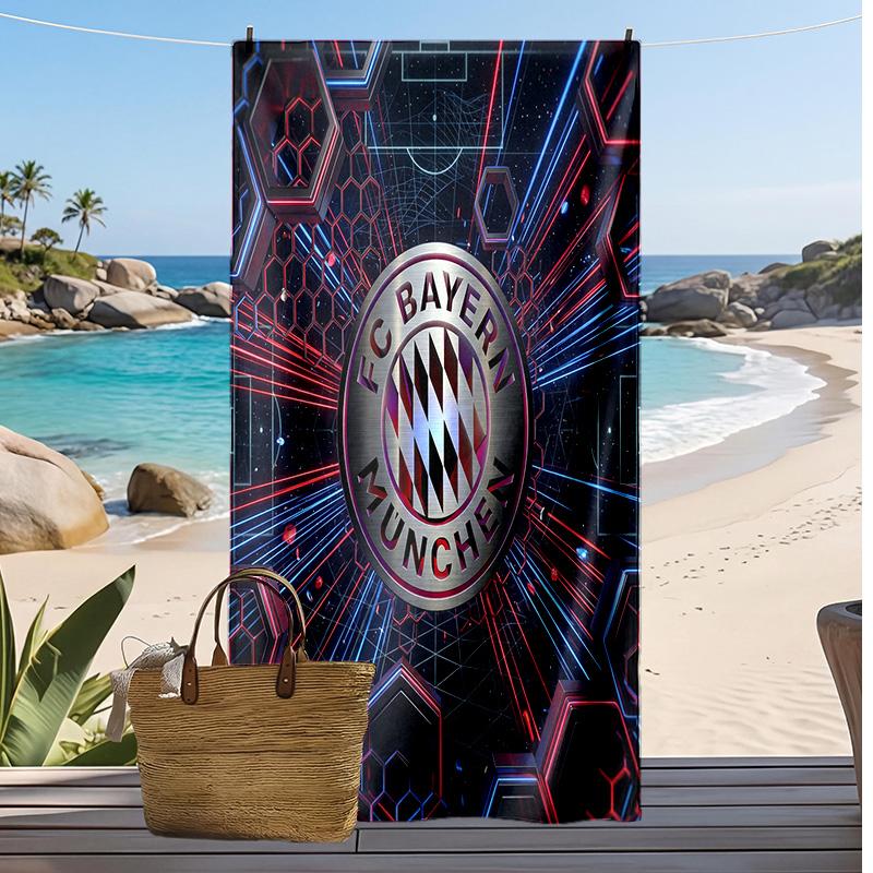 Bayern Munich Printed Beach Towel Quick Dry Soft TowelPortable Large Rectangular Beach Blanket for Travel Swimming Pool