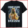 Chimpanzini Bananini Italiaans Hersenkronkel Meme Gen Z Zwart Katoenen T-shirt S-5XL